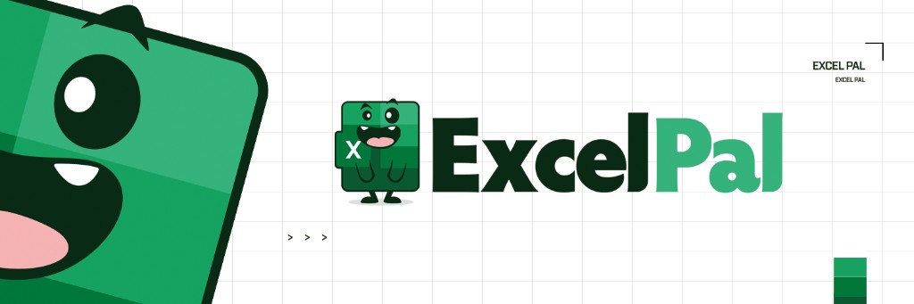 ExcelPal’s smiling green spreadsheet mascot and logo